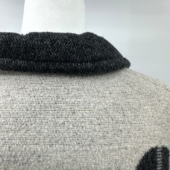 Vintage Y2K The Limited Wool Blend Coat Alpine Scandi Maritime Theme Size M - Picture 8 of 8